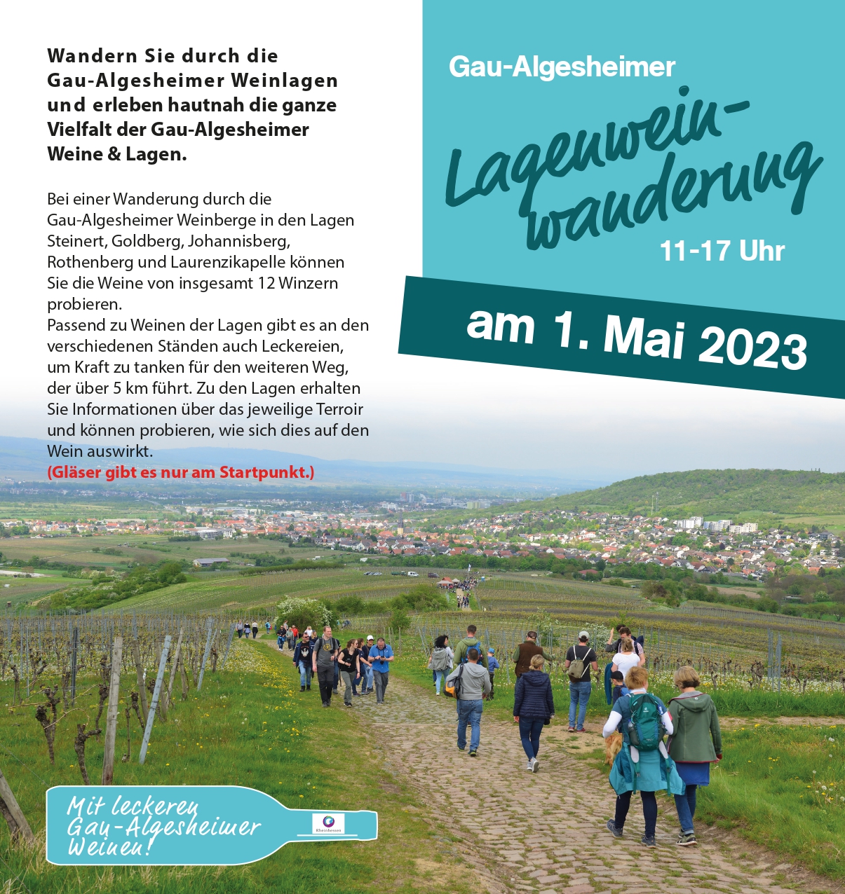 Gau Algesheimer Lagenweinwanderung 01. Mai 2023 Info