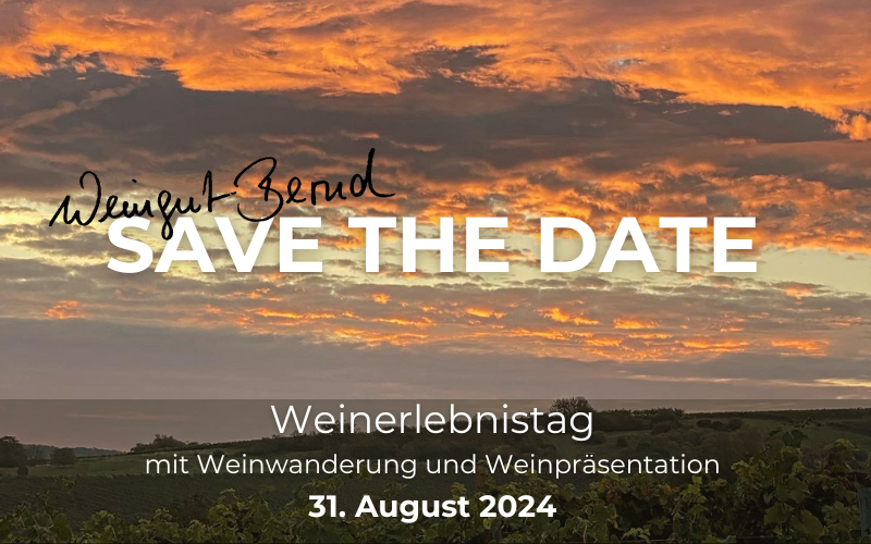 Save the Date Weinerlebnistag